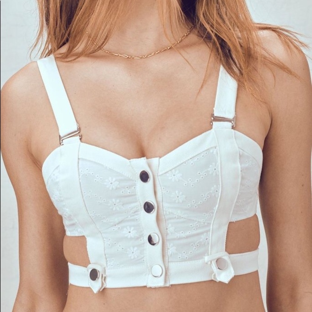 For Love & Lemons Daisy Snapup Bustier